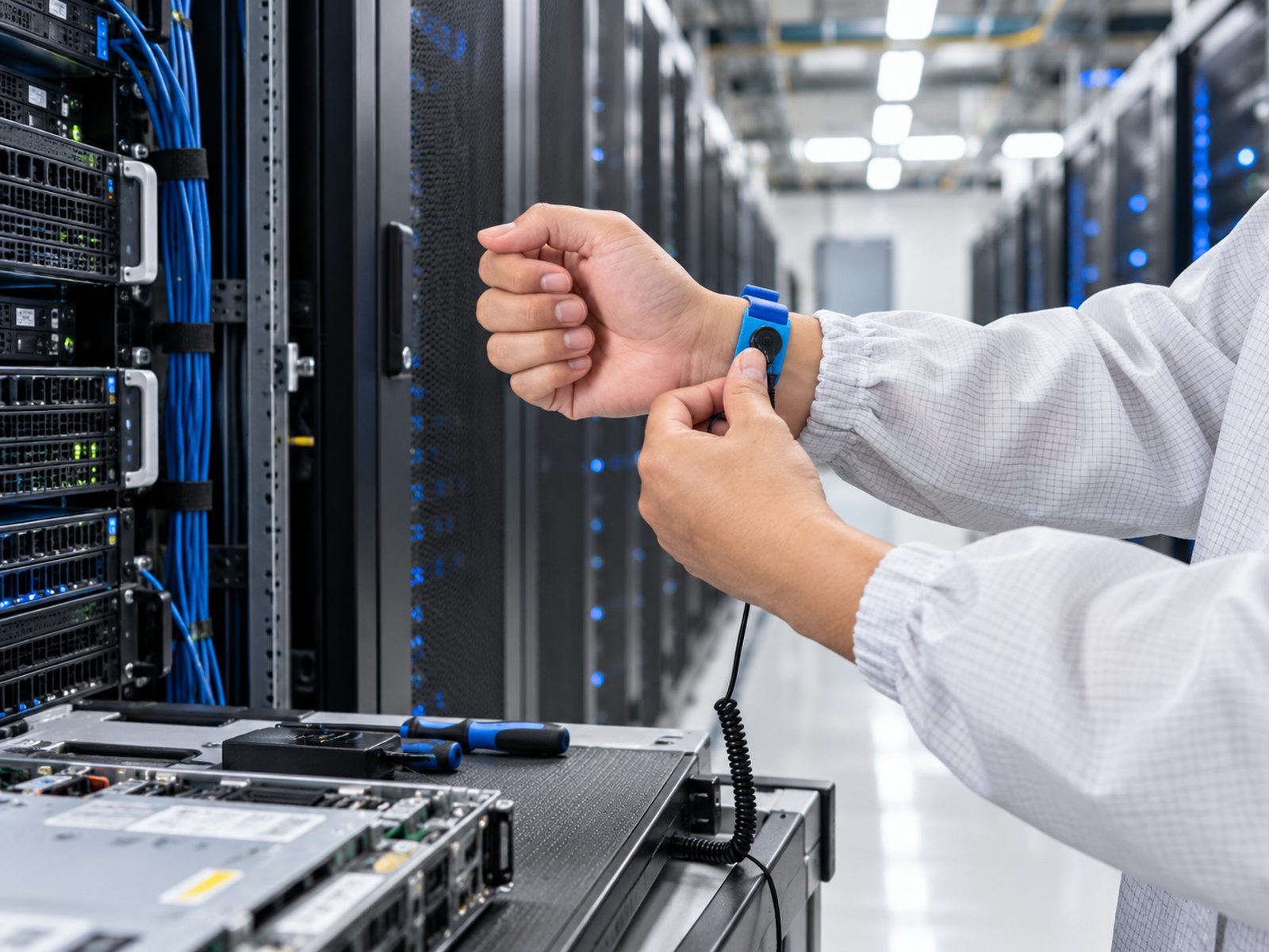 ESD and cleanroom consumables for data centres